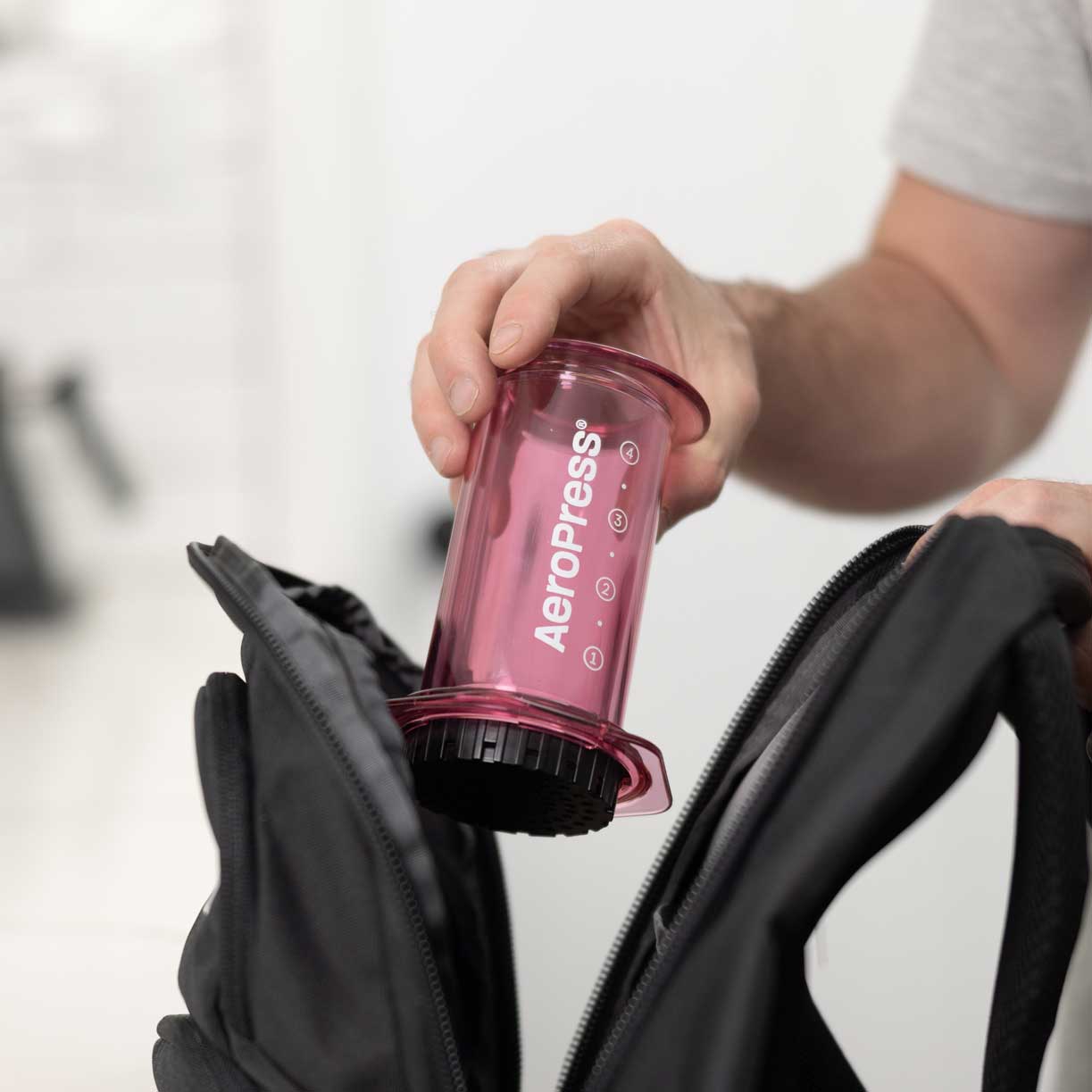 AeroPress Clear Coffee Maker - Pink